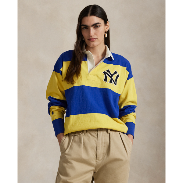 Cruise Royal/Signal Yellow Polo Ralph Lauren Yankees Rugby Shirt Polo Ralph Lauren 6
