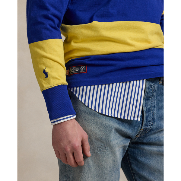 Cruise Royal/Signal Yellow Polo Ralph Lauren Yankees Rugby Shirt Polo Ralph Lauren 8