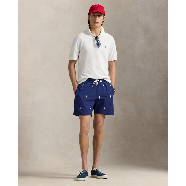 Fall Royal W/ White Aoe P Short de bain Traveler classique 14,6 cm Polo Ralph Lauren 1