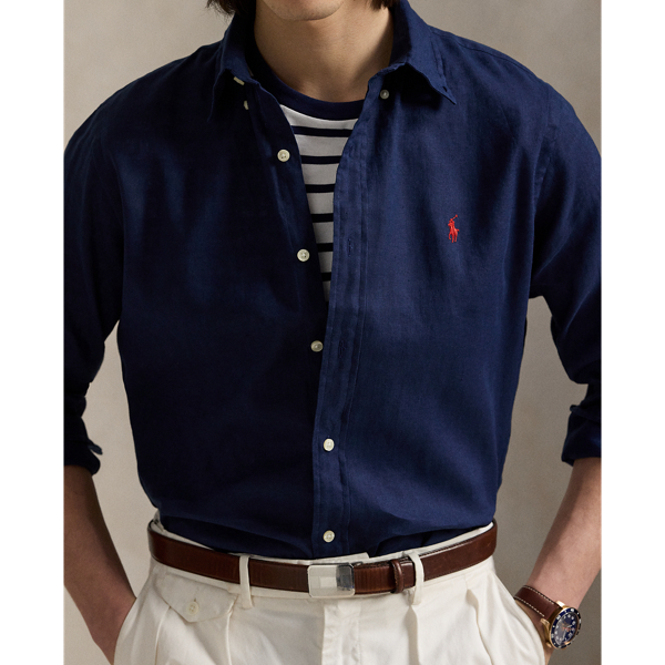Custom Fit Linen-Cotton Shirt