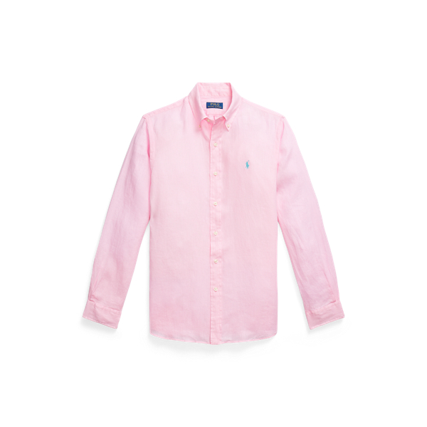 Custom fit linnen-katoenen overhemd