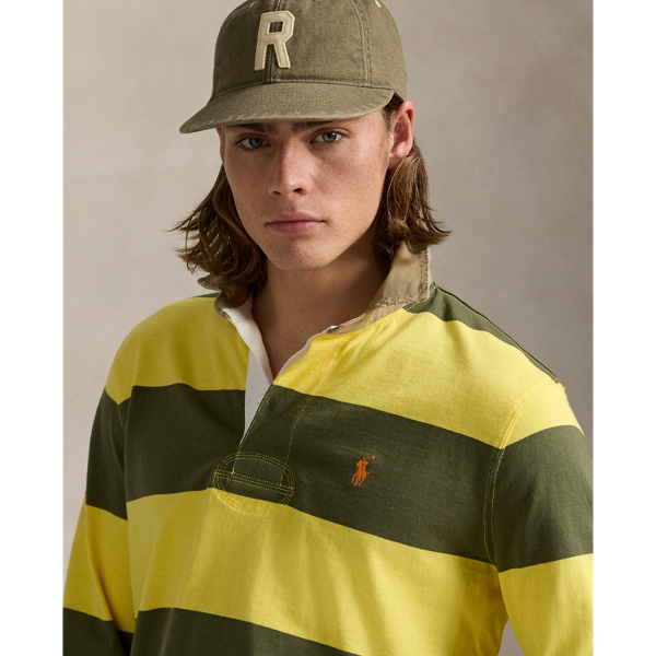 Classic Fit Khaki-Collar Rugby Shirt for Men | Ralph Lauren® PY