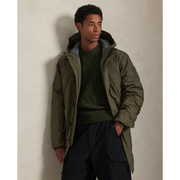 Daunenparka mit Kapuze