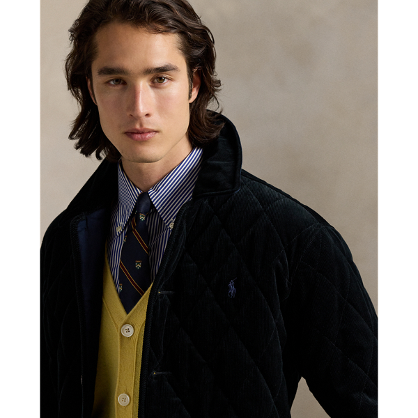 ラルフローレン　コーデュロイ襟の黒いステンカラーコート 楽天市場】ラルフローレン ステンカラーコートの通販