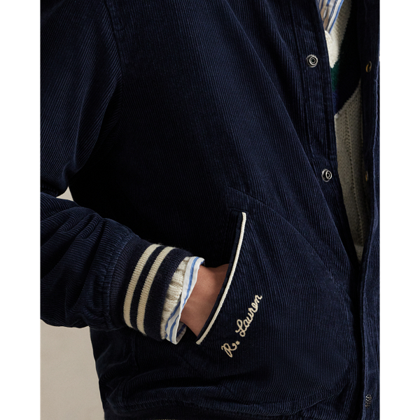 Corduroy Letter Jacket