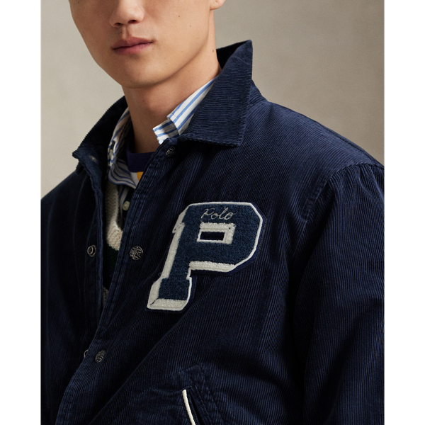 Corduroy Letter Jacket