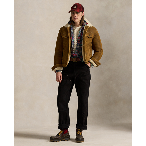 Soft Brown X Shearling Trucker Jacket Polo Ralph Lauren 4