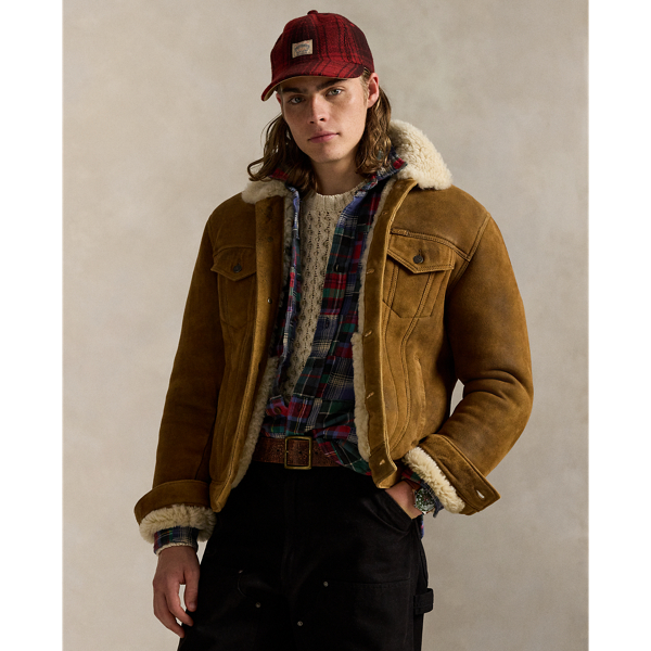 Soft Brown X Shearling Trucker Jacket Polo Ralph Lauren 7