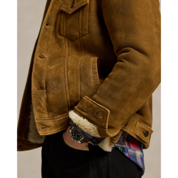 Soft Brown X Shearling Trucker Jacket Polo Ralph Lauren 8