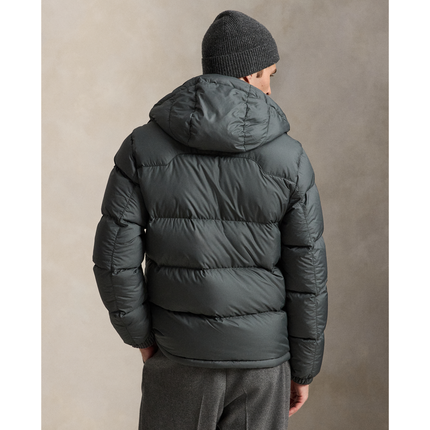 Мужская куртка Ralph Lauren The Gorham Down, цвет: Угольный серый — фото 2