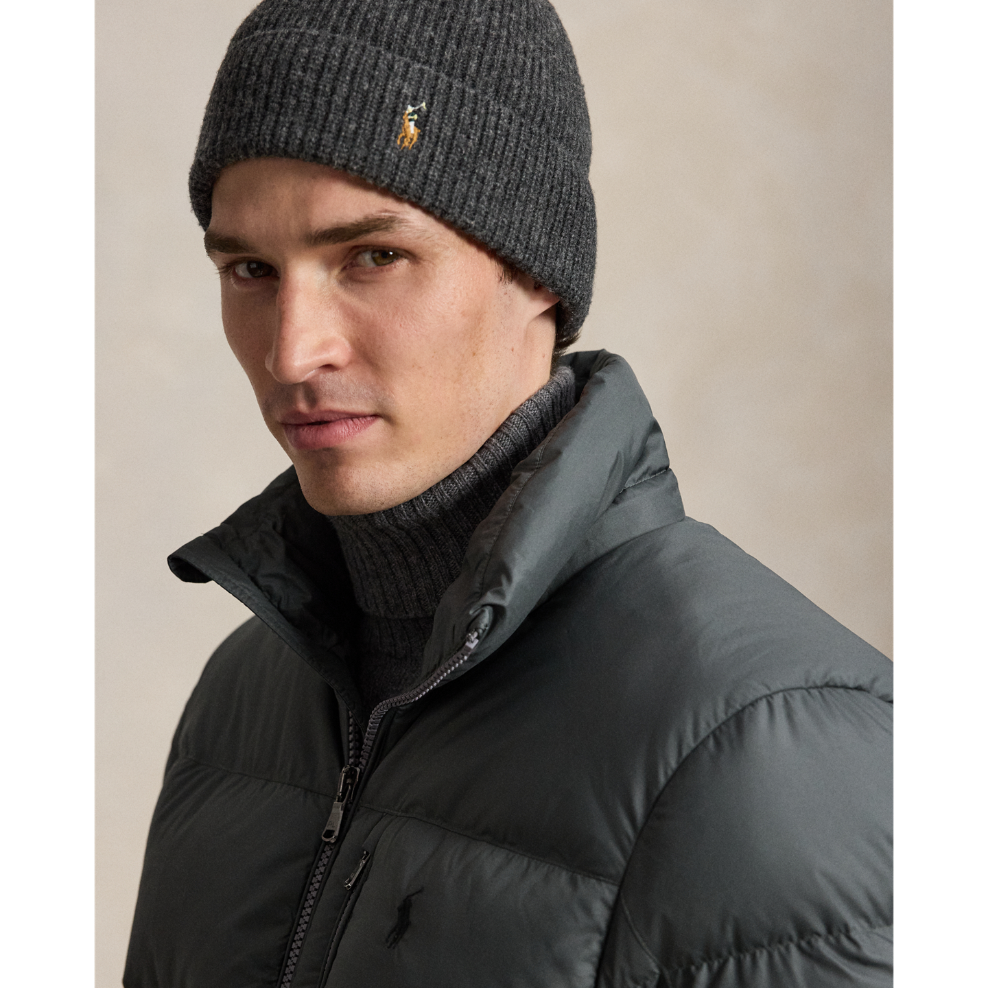 Мужская куртка Ralph Lauren The Gorham Down, цвет: Угольный серый — фото 5