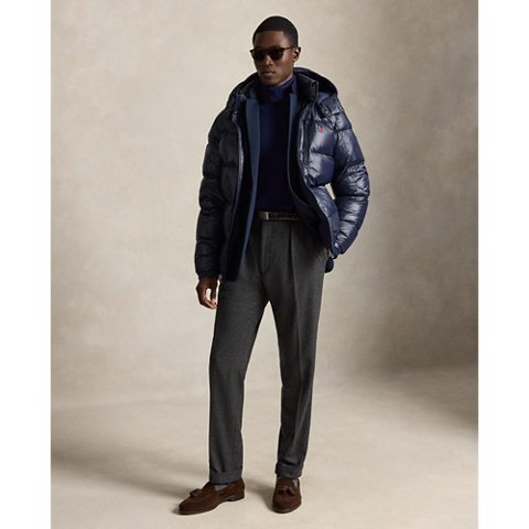 Мужская куртка Ralph Lauren The Gorham Glossed Down, цвет: Тёмно-синий