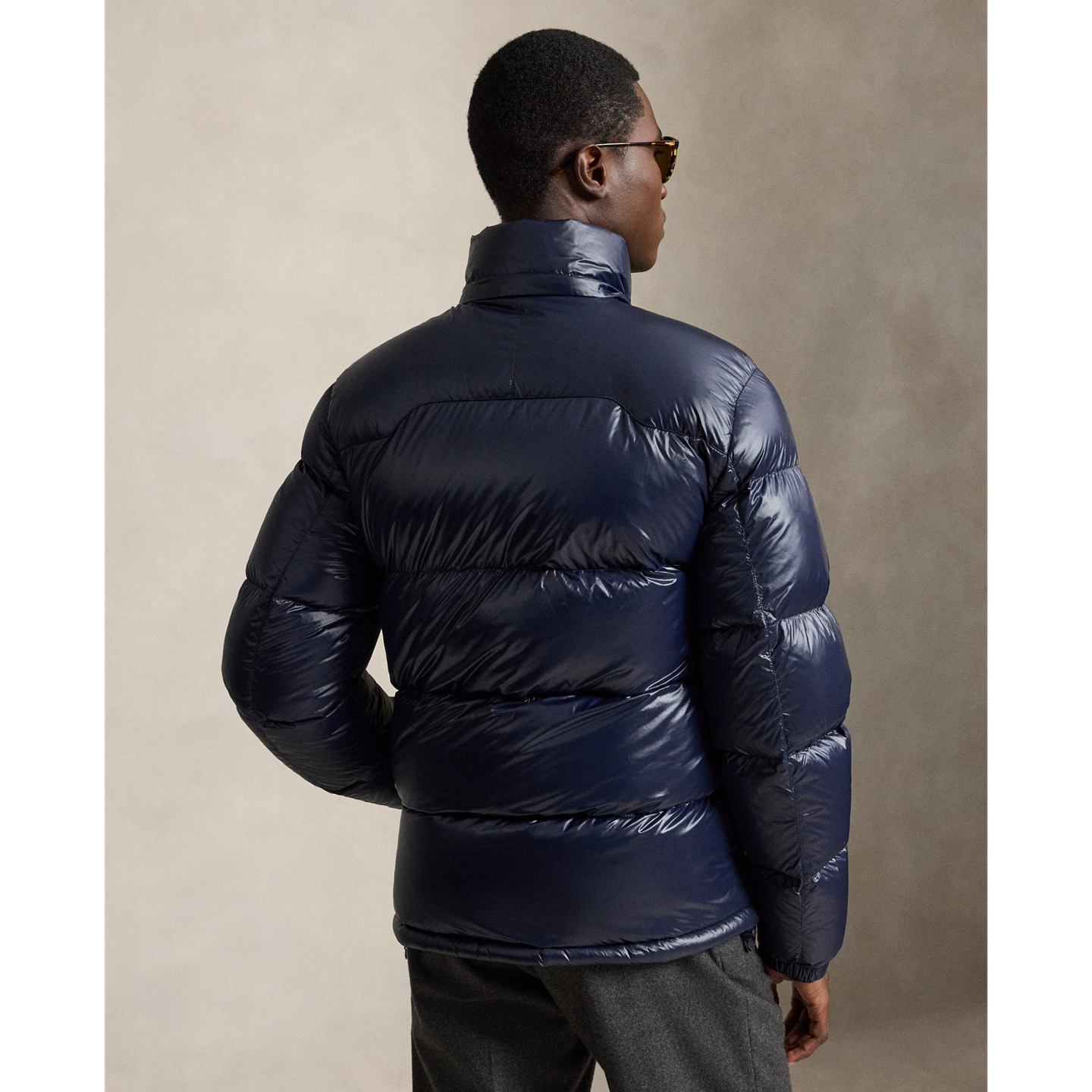 Мужская куртка Ralph Lauren The Gorham Glossed Down, цвет: Тёмно-синий — фото 2
