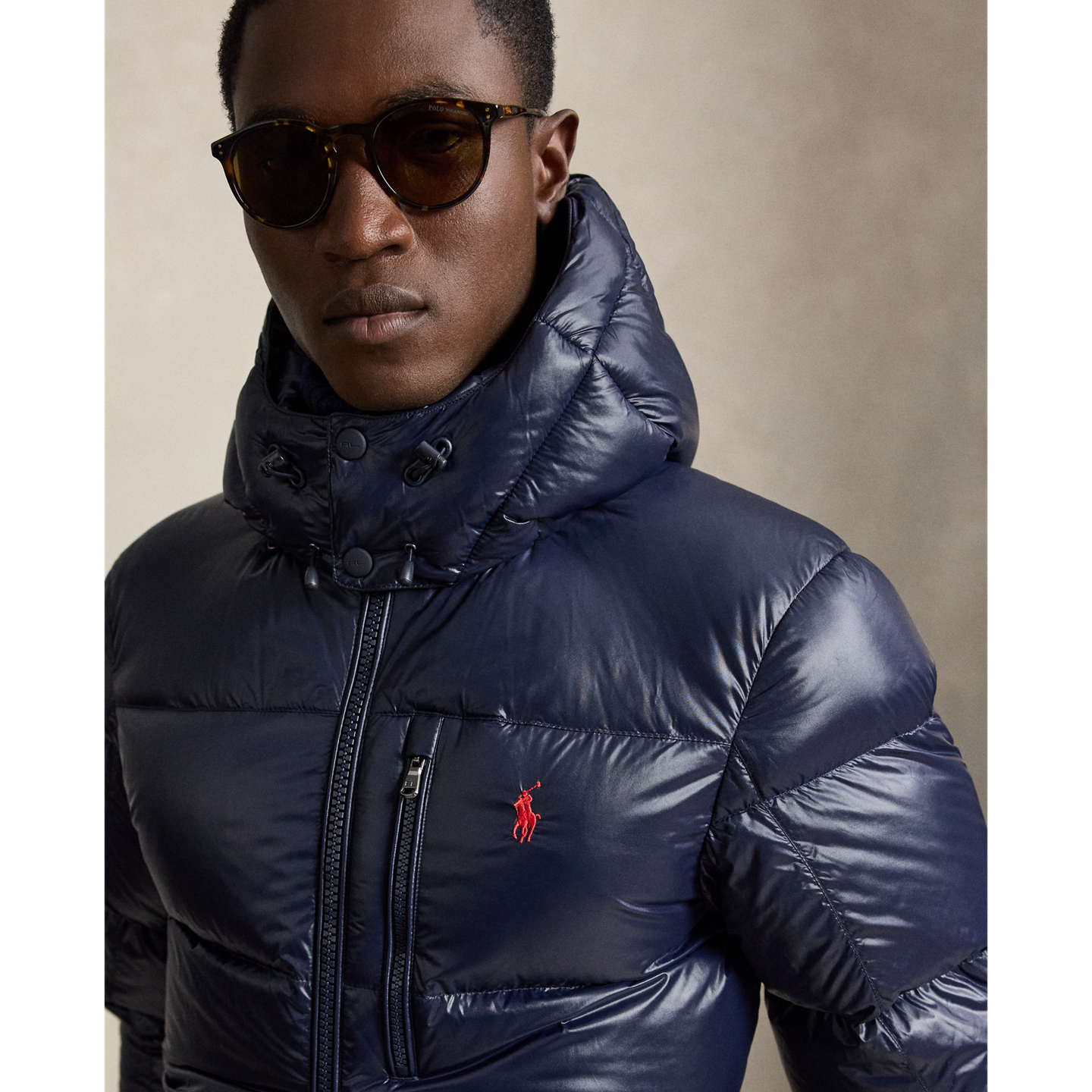 Мужская куртка Ralph Lauren The Gorham Glossed Down, цвет: Тёмно-синий — фото 3