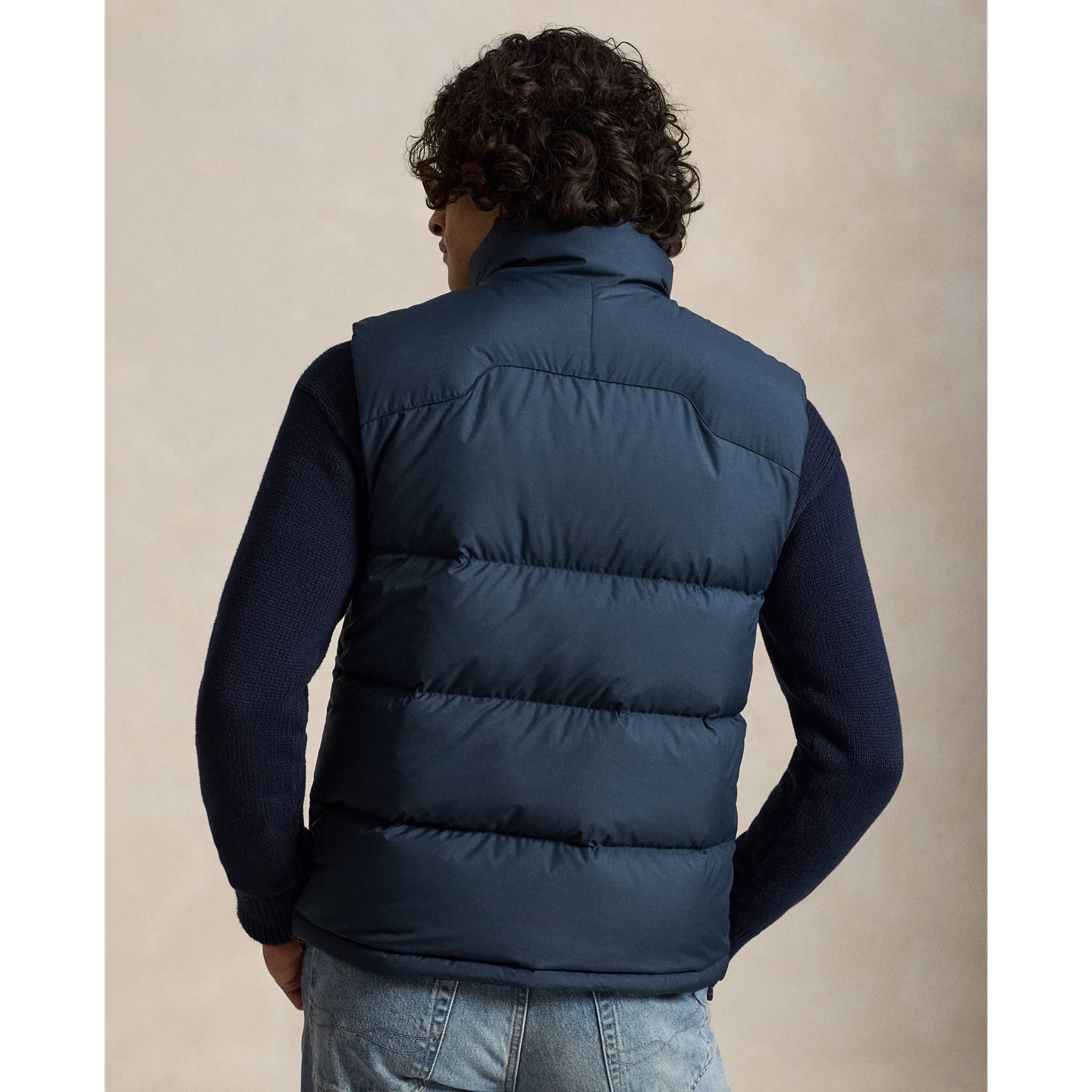 Мужской жилет Ralph Lauren The Gorham Down, цвет: Тёмно-синий — фото 2