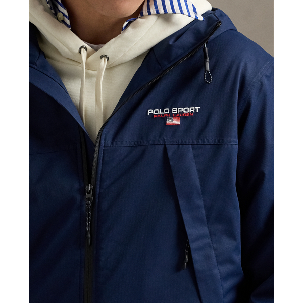 Polo Ralph Lauren FULL-ZIP HOODED JACKET - Tunn jacka - black/svart -  Zalando.se