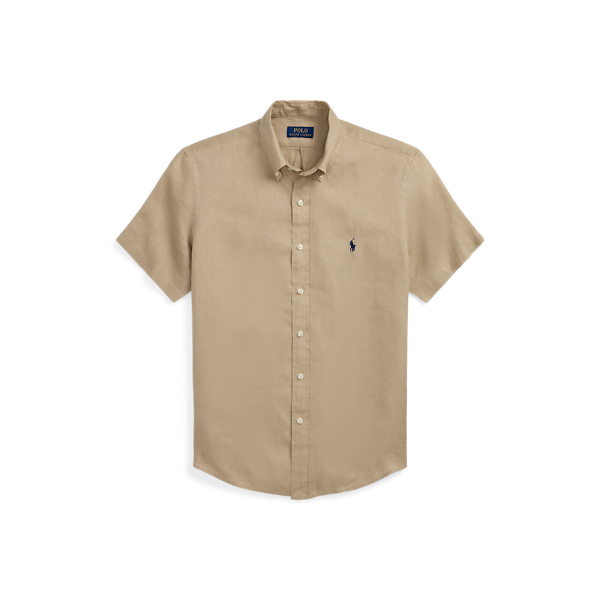 ★★POLO RALPH LAUREN★★ Custom fit linen shirt beige MNPOW Custom Fit Linen Shirt for Men | Ralph Lauren® PA