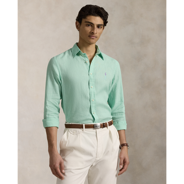 Polo Ralph Lauren Linen Shirt Camisa Polo Lino Slim Fit Linen