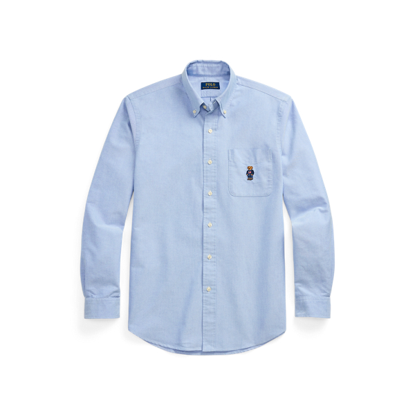 Custom-Fit Oxfordhemd mit Polo Bear