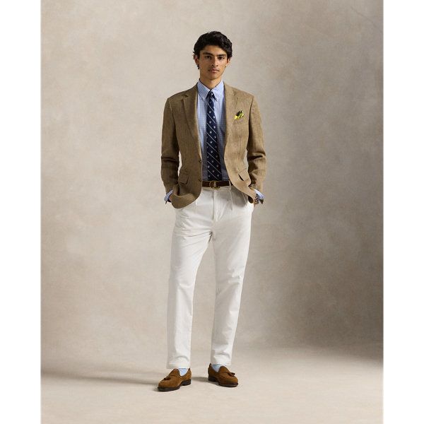 Custom Fit Checked Stretch Poplin Shirt
