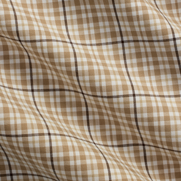 Custom Fit Checked Stretch Poplin Shirt