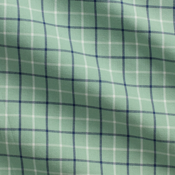Custom Fit Checked Stretch Poplin Shirt