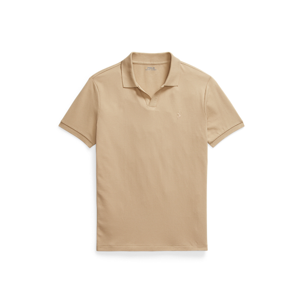 Custom-Slim-Fit Piqu&eacute;-Poloshirt Polo Ralph Lauren in Klassisches Khaki 2