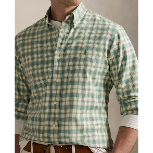Custom Fit Plaid Oxford Shirt