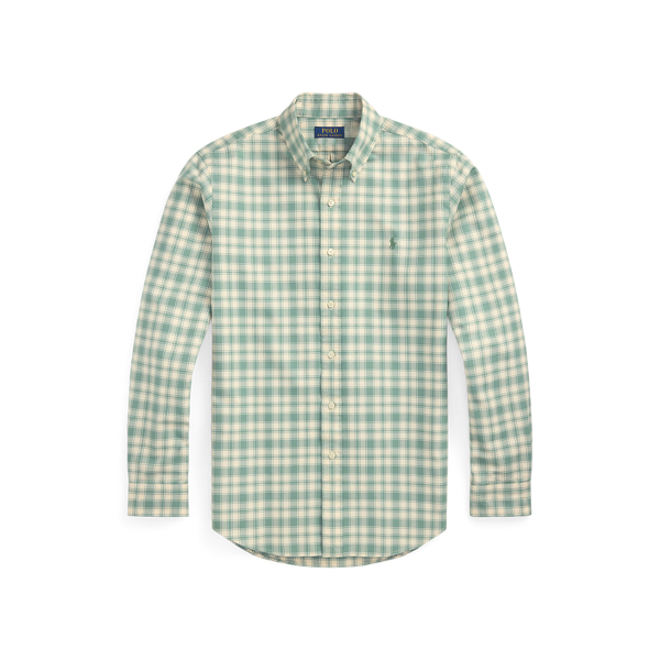 Custom Fit Plaid Oxford Shirt