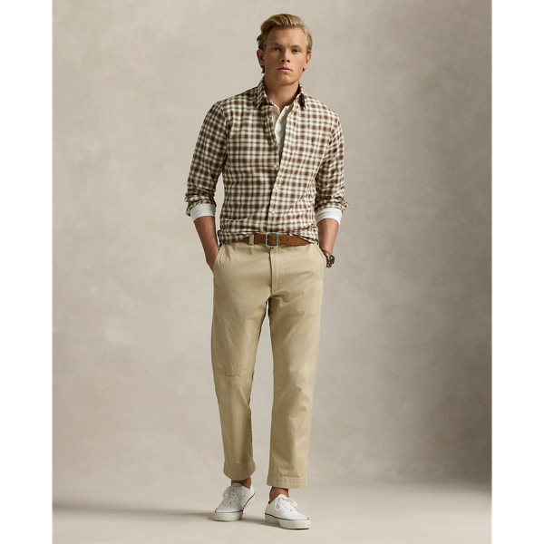 Custom Fit Plaid Oxford Shirt