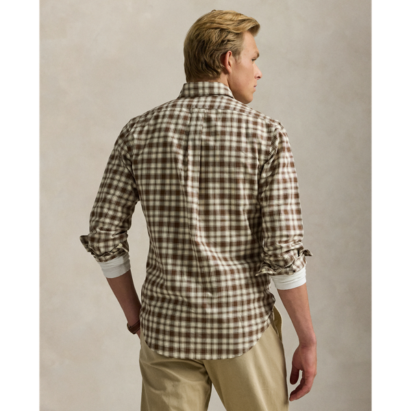 Custom Fit Plaid Oxford Shirt