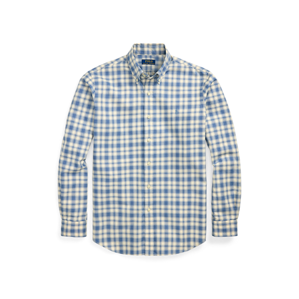 Custom Fit Plaid Oxford Shirt