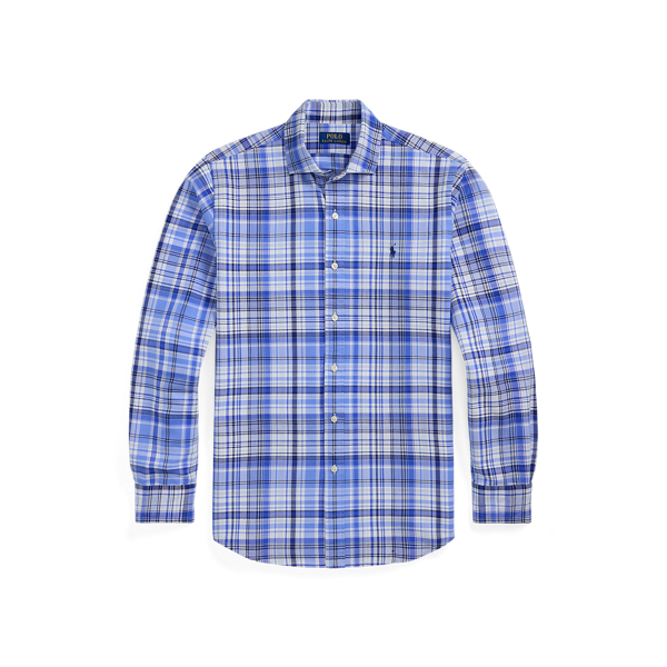 Custom Fit Plaid Oxford Shirt