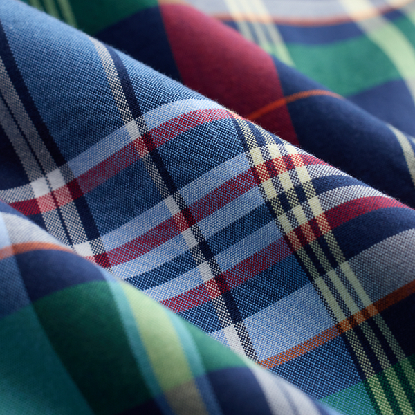 Custom Fit Plaid Oxford Shirt