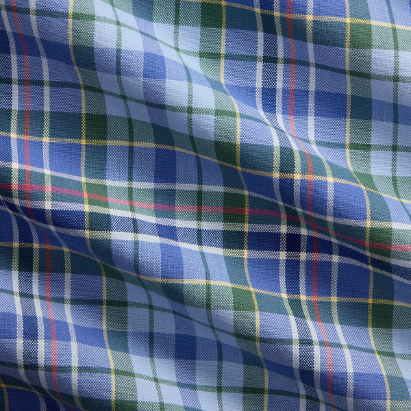 Custom fit geruit Oxford overhemd