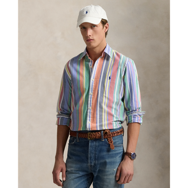 Custom Fit Striped Oxford Shirt