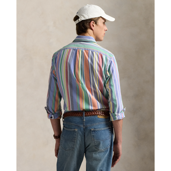 Custom Fit Striped Oxford Shirt