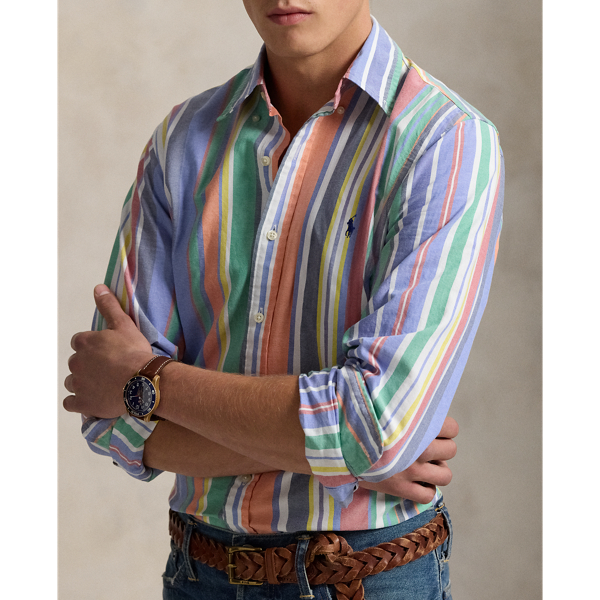 Custom Fit Striped Oxford Shirt