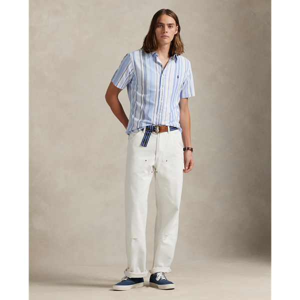 Custom Fit Striped Oxford Shirt