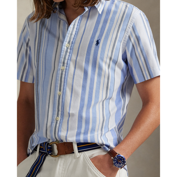 Custom Fit Striped Oxford Shirt