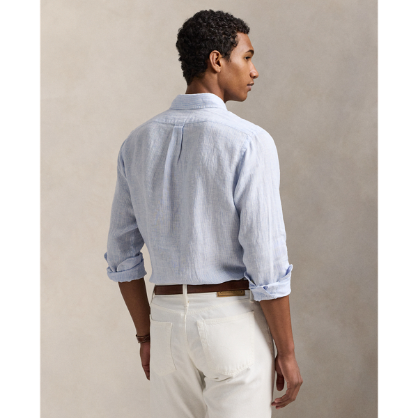 Custom Fit Striped Linen Shirt