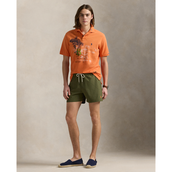 New Olive Slim-Fit Badeshorts Traveler Polo Ralph Lauren 1
