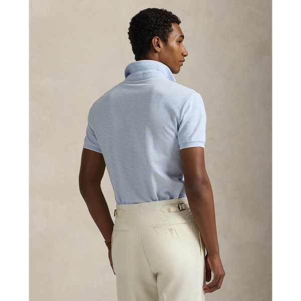 Classic Fit Stretch Oxford Mesh Polo