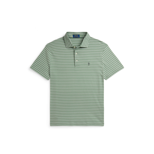 90s マレーシア製 Polo by Ralph Lauren コットン Custom Slim Fit Striped Soft Cotton Polo