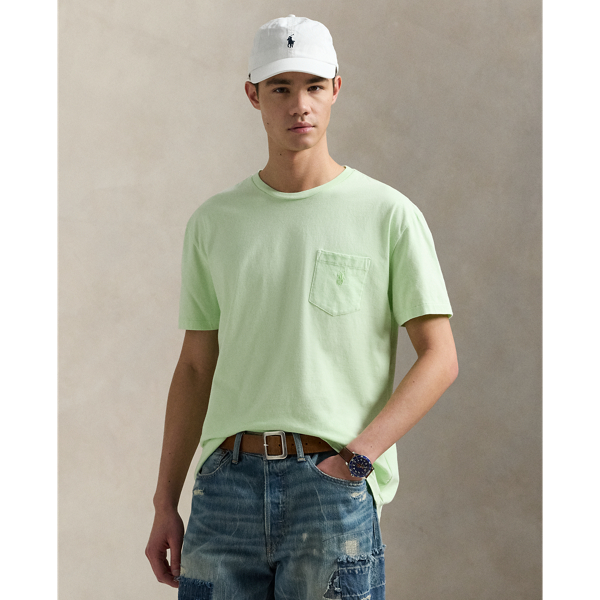 Custom Slim Mineral-Dyed Pocket T-Shirt