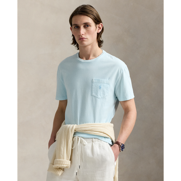 Custom Slim Mineral-Dyed Pocket T-Shirt