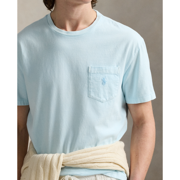 Custom Slim Mineral-Dyed Pocket T-Shirt