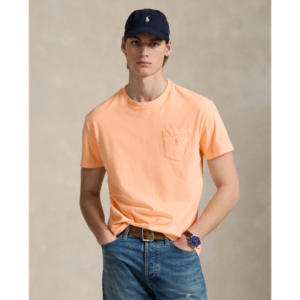 Custom Slim Mineral-Dyed Pocket T-Shirt