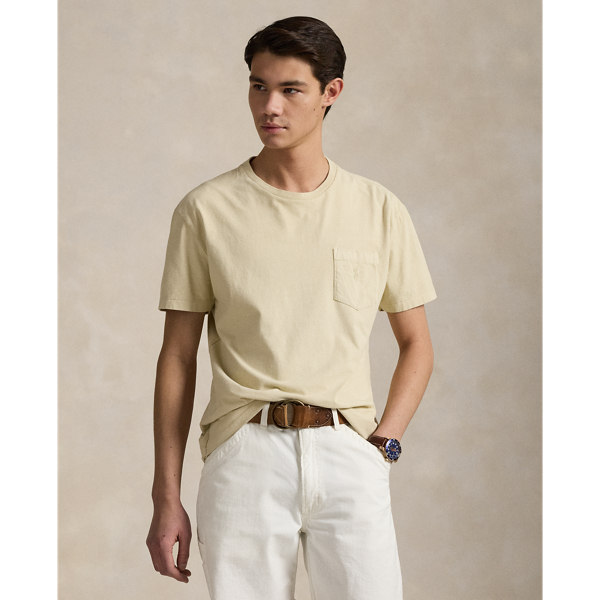 Custom Slim Mineral-Dyed Pocket T-Shirt