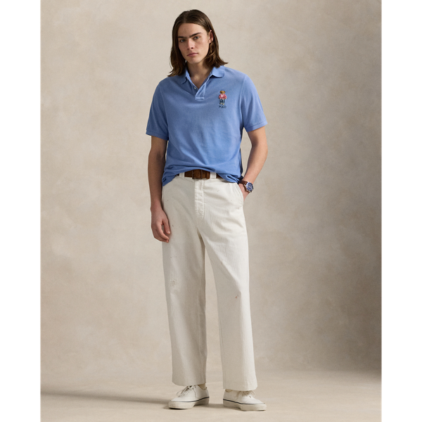 Custom Slim Polo Bear Mesh Polo Shirt for Men | Ralph Lauren® JO